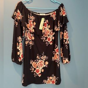 Floral Off The Shoulder Maternity Top NWT